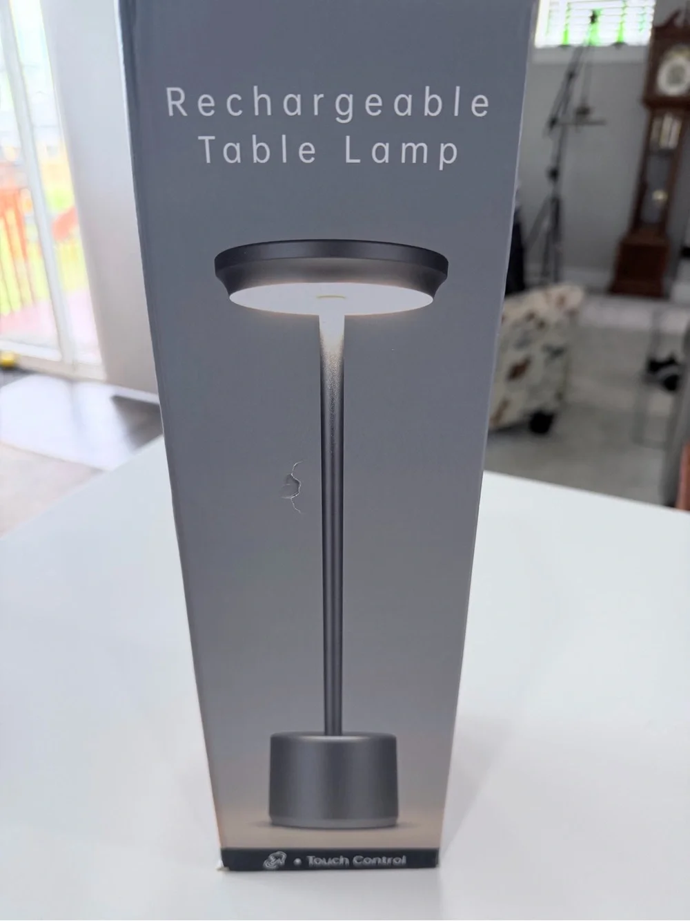 Rechargeable Touch Control Table Lamp - Black